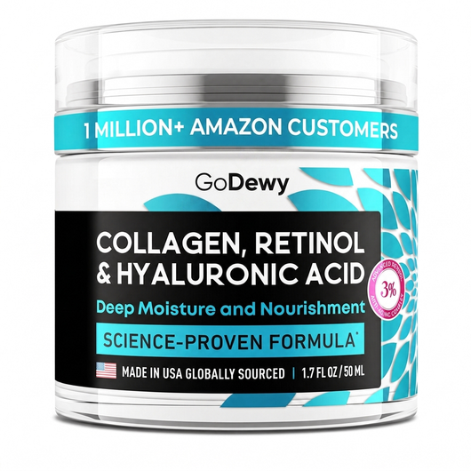 GoDewy Anti-Aging Face Moisturizer with Retinol, Collagen & Hyaluronic Acid (2 PCS)